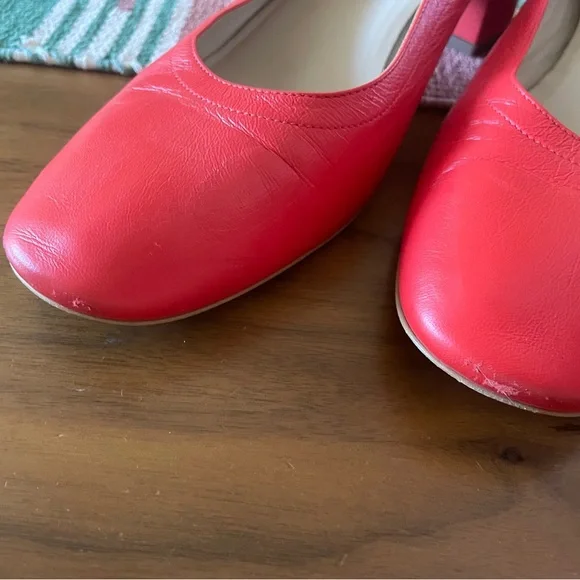 Everlane The Day Heel in Red Leather - Picture 9 of 9
